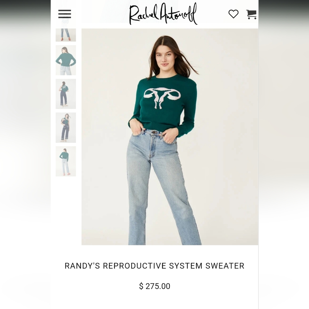 Rachel Antonoff Randy's Reproductive System Uterus Sweater - Picture 4 of 7